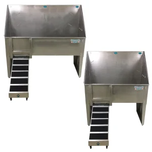 Groomer's Best Walk-Through Stainless Steel Dog Grooming Tubs
