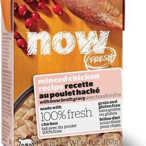 Petcurean NOW FRESH Grain-Free Minced Chicken Wet Cat Food - 6.4 oz - Case of 24