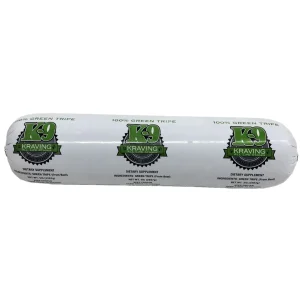K-9 Kraving Frozen Food Frozen Chubs Green Tripe (bovine) Dog Food - 1 lb Chub