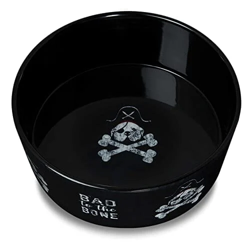 Loving Pets Anti-Skid Dolce Moderno Bad-To-The-Bone Plastic Cat and Dog Bowl - Image 2