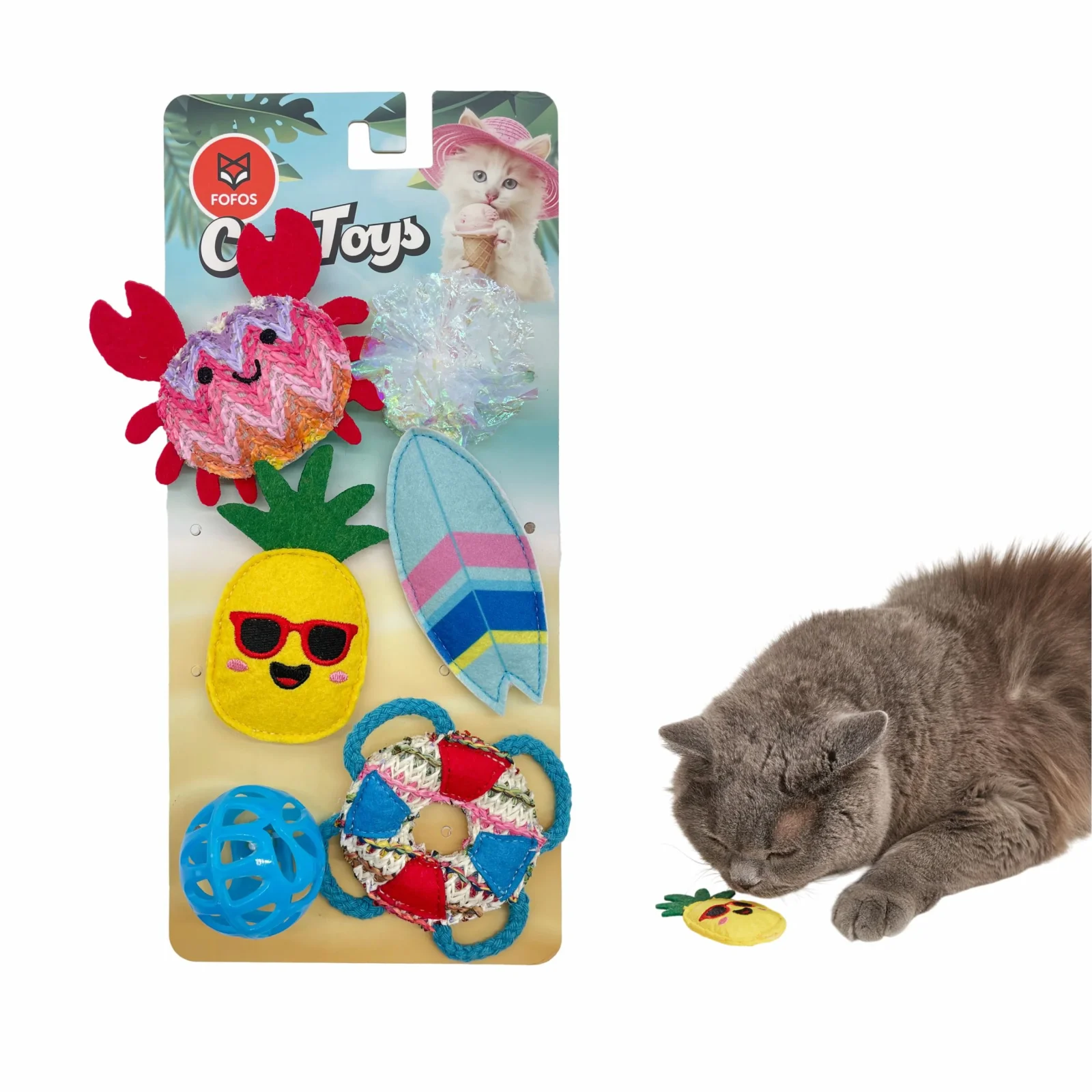 Fofos Sealife Catnip Toy for Cats - Image 2
