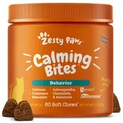 Zesty Paws Calming Bites Bacon Flavored Soft Chew Behavior Supplement for Cats