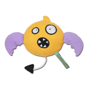 Touchdog Cartoon Monster Plush Dog Toy - Yellow