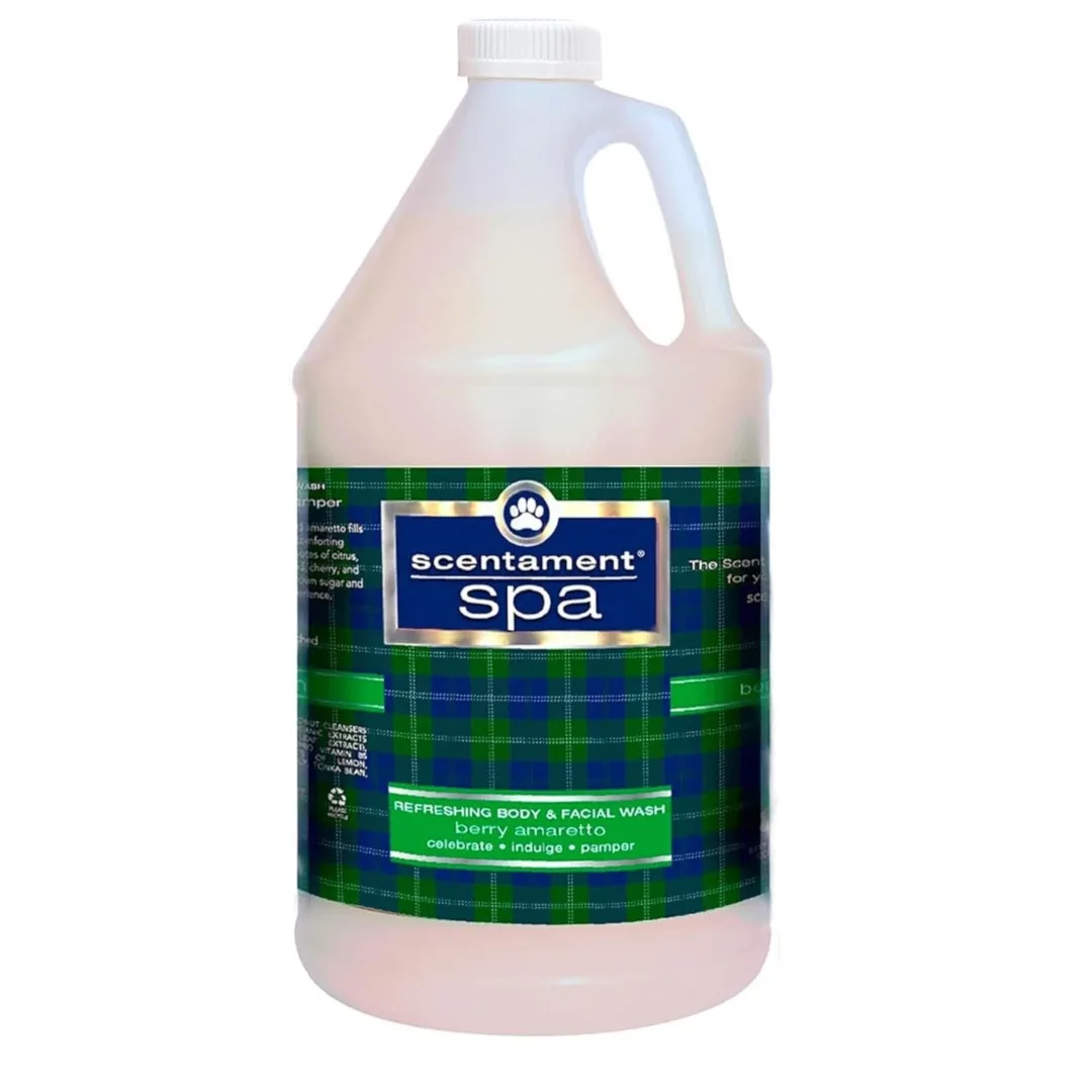 Best Shot Scentament Spa Body and Face Wash, Berry Amaretto, 1 Gallon