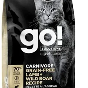 Petcurean GO! Carnivore Grain-Free Lamb & Wild Boar Cat Dry Cat Food - 3 lb Bag