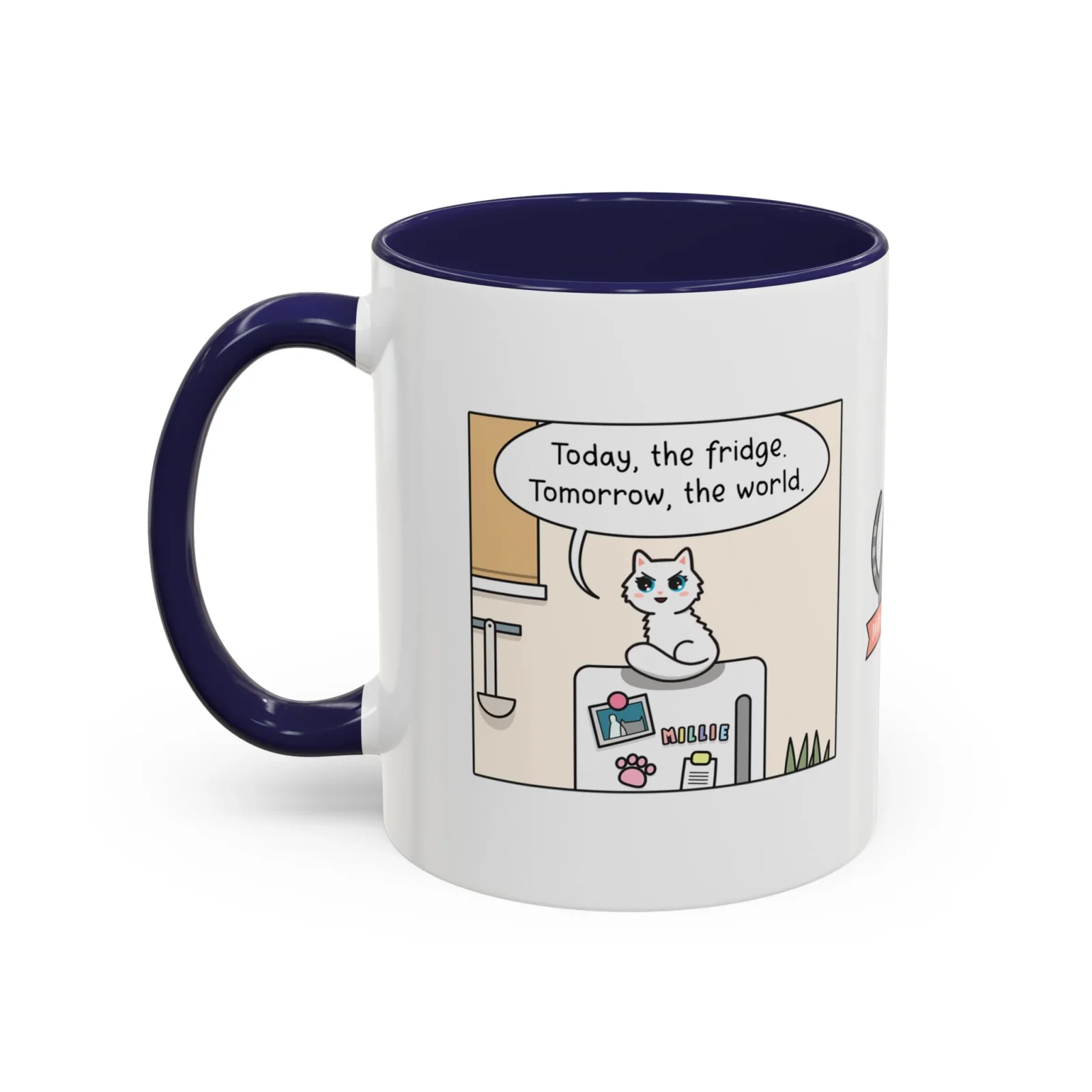 World Domination Cat Comic Mug - Image 2