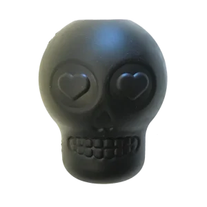 MKB Sugar Skull Durable Rubber Chew Dog Toy & Treat Dispenser