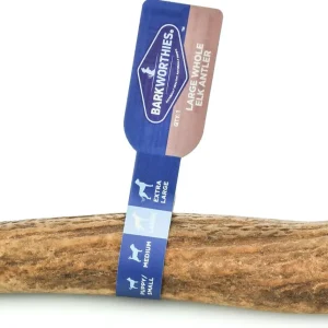 Barkworthies Elk Antler Whole Large Dog Chews - 10 ct Case - Case of 1