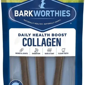 Barkworthies Collagen Bully 6" Sticks for Dogs - 3 Pack