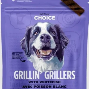 Nutrisource Choice Grillin' Grillers Whitefish Soft and Chewy Dog Treats