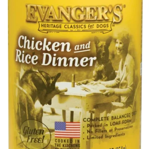 Evanger's Chicken & Rice Complete Classic Canned Dog Food Dinners - 13 oz Cans - Case of 12
