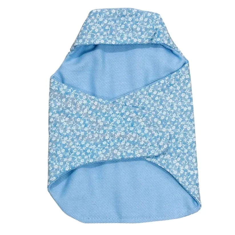 Blue Floral Calico Harness - Image 2