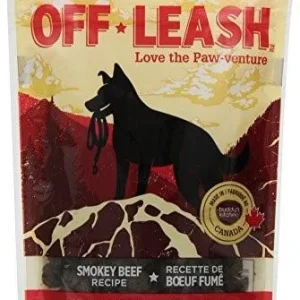 Complete Natural Nutrition Off Leash Mini Trainers Grain Free Smokey Beef Chewy Dog Treats - 5.3 oz Bag