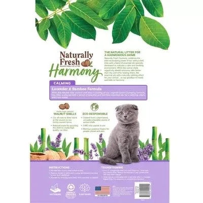 Naturally Fresh Harmony Calming Lavender and Bamboo Scented Walnut Shell Clumping Cat Litter - Image 2