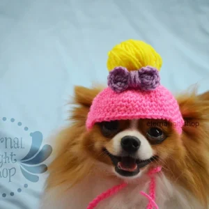 Crochet Messy Bun Beanie Hat