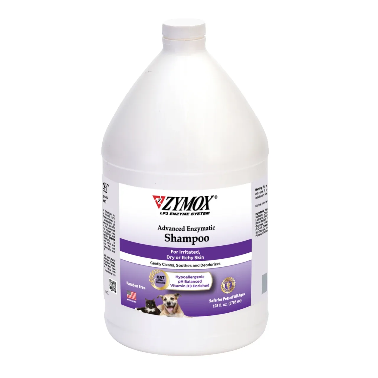 Zymox Dog Shampoo with Vitamin D3, 1 Gallon