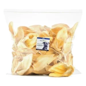 Barkworthies Cow Ears Bulk Bag Dog Chew Treat - 50 Pack