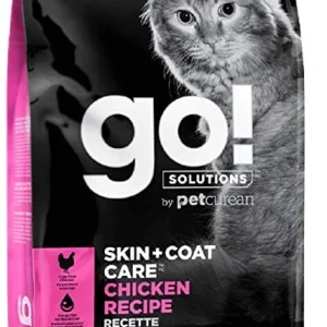 Petcurean GO! Skin & Coat Cat Chicken Recipe (6 per bale) Dry Cat Food - 3 lb Bag