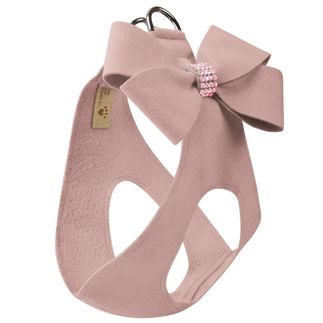 Susan Lanci Rosewood Nouveau Bow with Pink Giltmore Step In Harness - Image 2