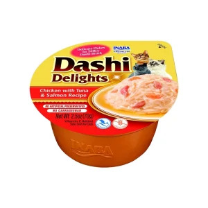 Inaba Dashi Delights Chicken with Tuna & Salmon Recipe Cat Wet Food