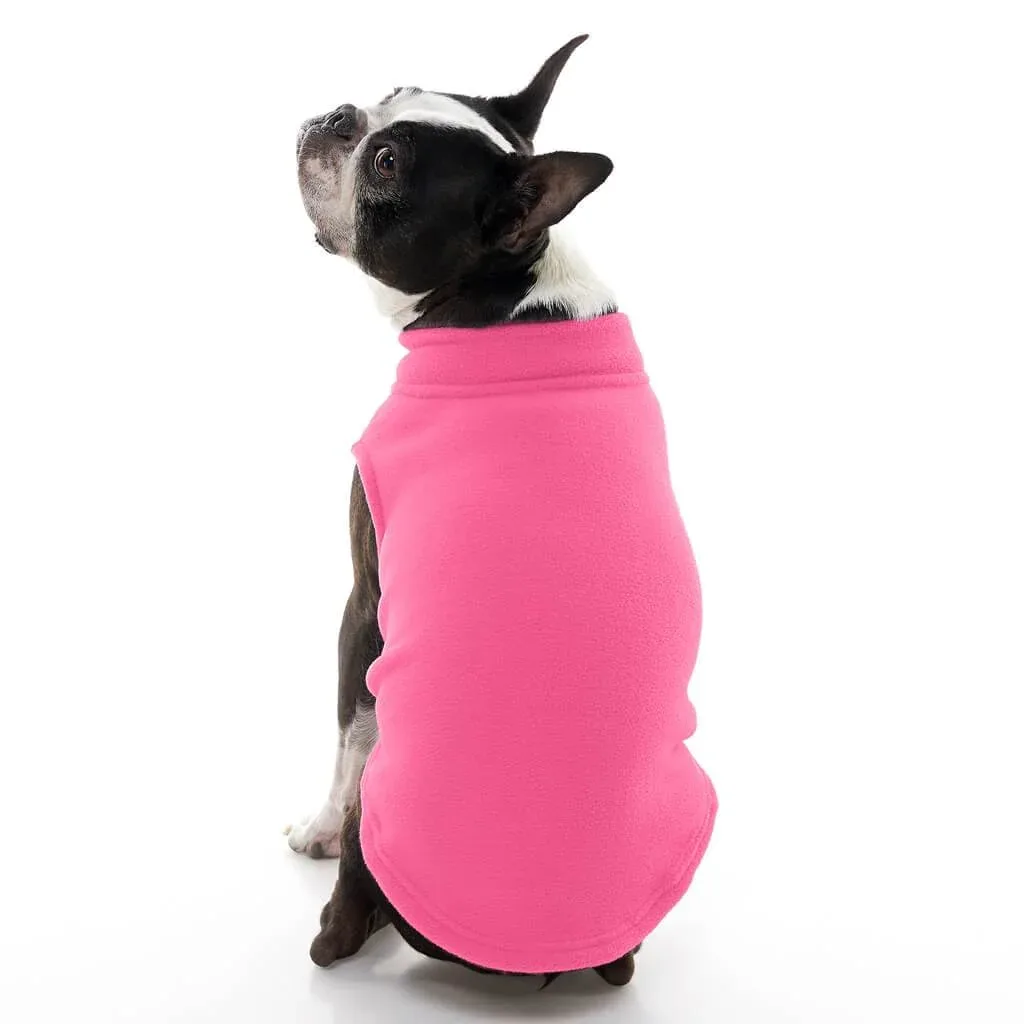Stretch Fleece Vest For Small and Big Dogs in Pink