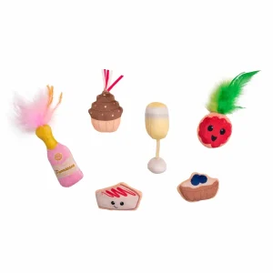 Catstages Purrsecco & Cupcakes Cat Toys, 6-Count