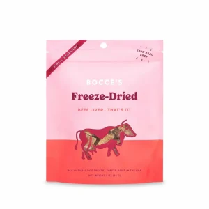 Bocce's Bakery Beef Liver Freeze-Dried Dog Treats 3 oz