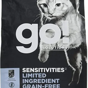 Petcurean GO! Sensitivities LID Grain-Free Pollock Recipe Dry Cat Food - 3 lb Bag