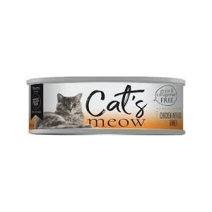 Dave's Pet Food Cats Meow Chicken with Duck Canned Cat Food - 5.5 oz Cans - Case of 24