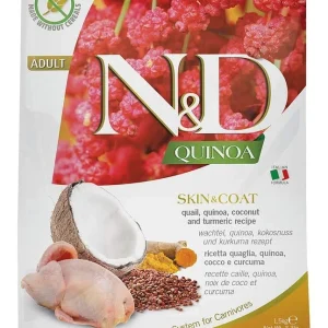 Farmina N&D Quinoa Skin & Coat Quail Dry Cat Food - 3.3 lb Bag