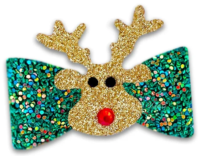Deerly Beloved Holiday Hair Bow