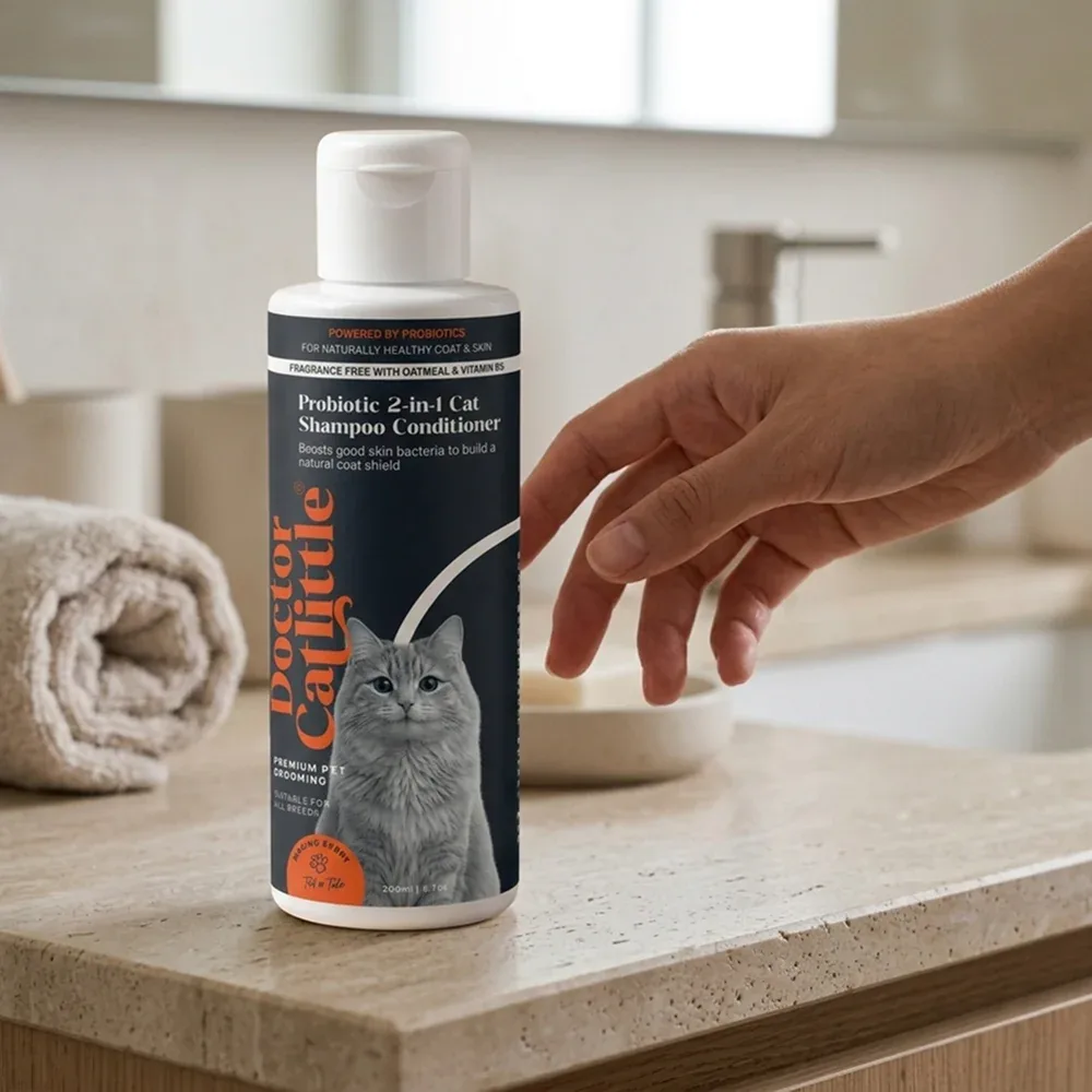 Doctor Catlittle Probiotic Cats 2 in 1 Shampoo Conditioner for Cats - Image 2