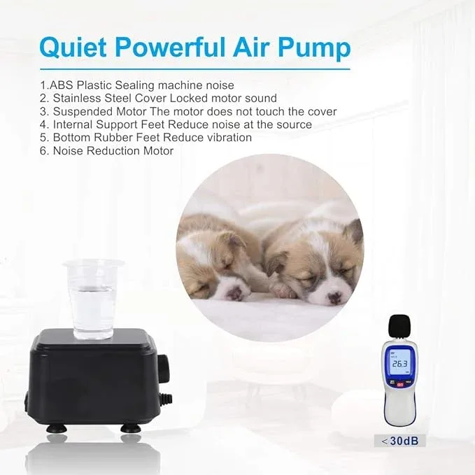 Hygger - Silent Air Pump 5W - Image 2