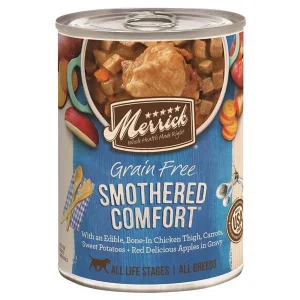 Merrick Classic Smothered Comfort Canned Wet Dog Food - 12.7 oz Cans - Case of 12