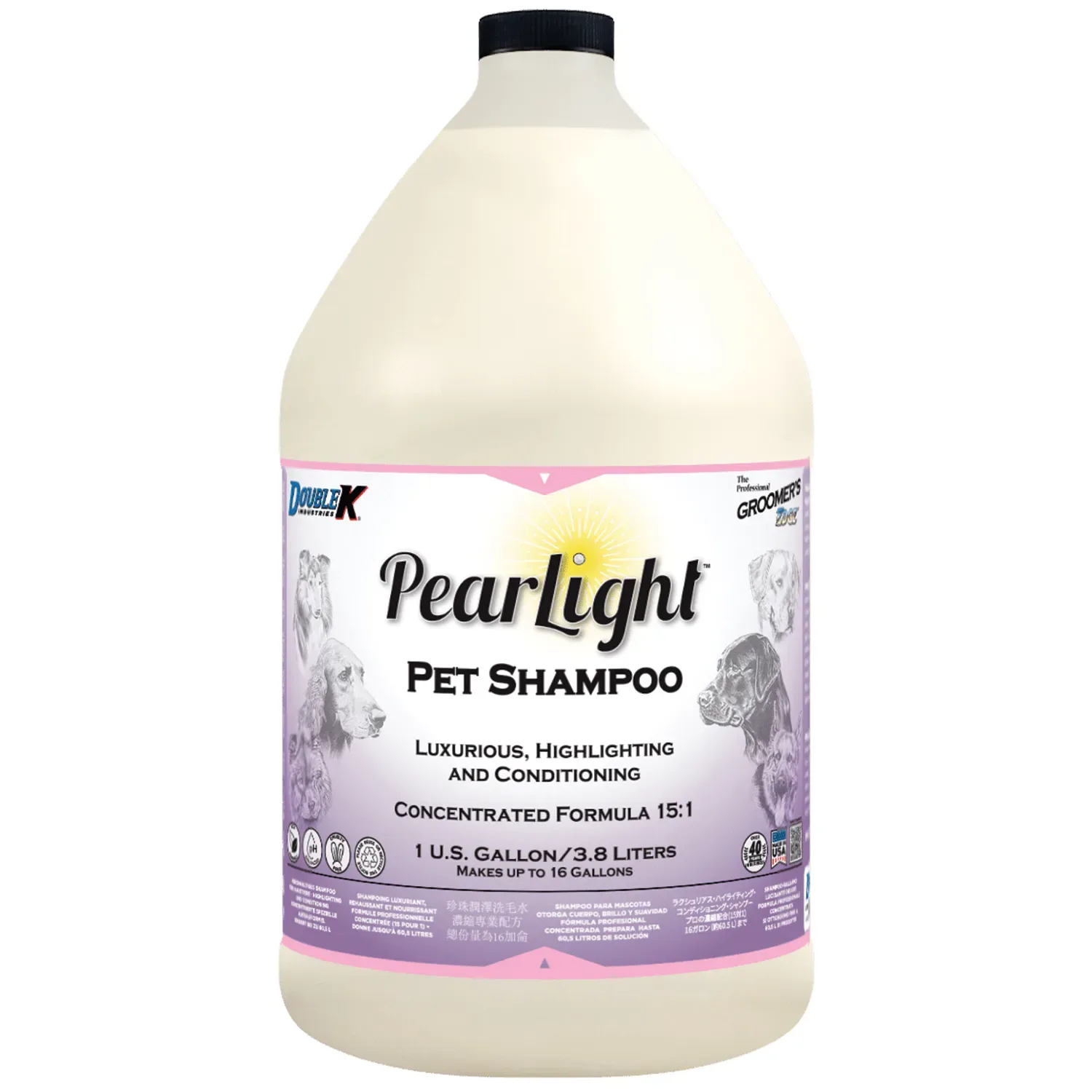 Double K Groomer's Edge PearLight Highlighting Shampoos
