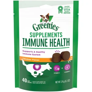 Greenies Immune Health Supplement for Dogs - 40 Count - 6.1 oz