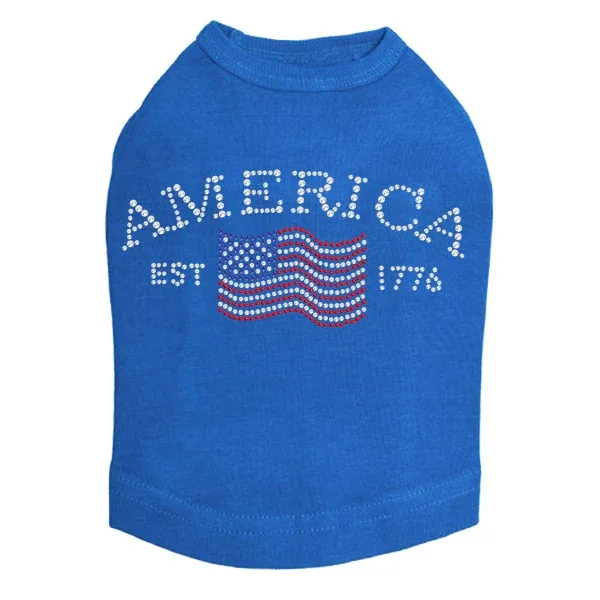 America Rhinestone Tank in Many Colors - Image 2