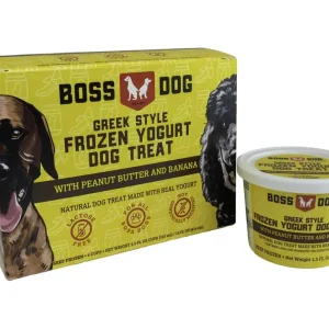Boss Dog Peanut Butter & Banana Greek Style Frozen Yogurt - 3.5 fl oz (104ml) - Case of 12