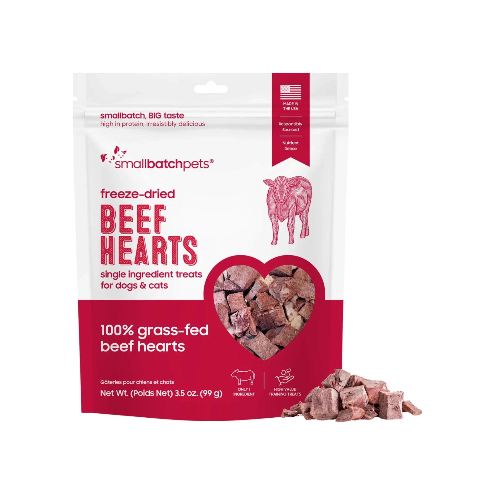 SmallBatch Freeze Dried Heart Treats - Image 2