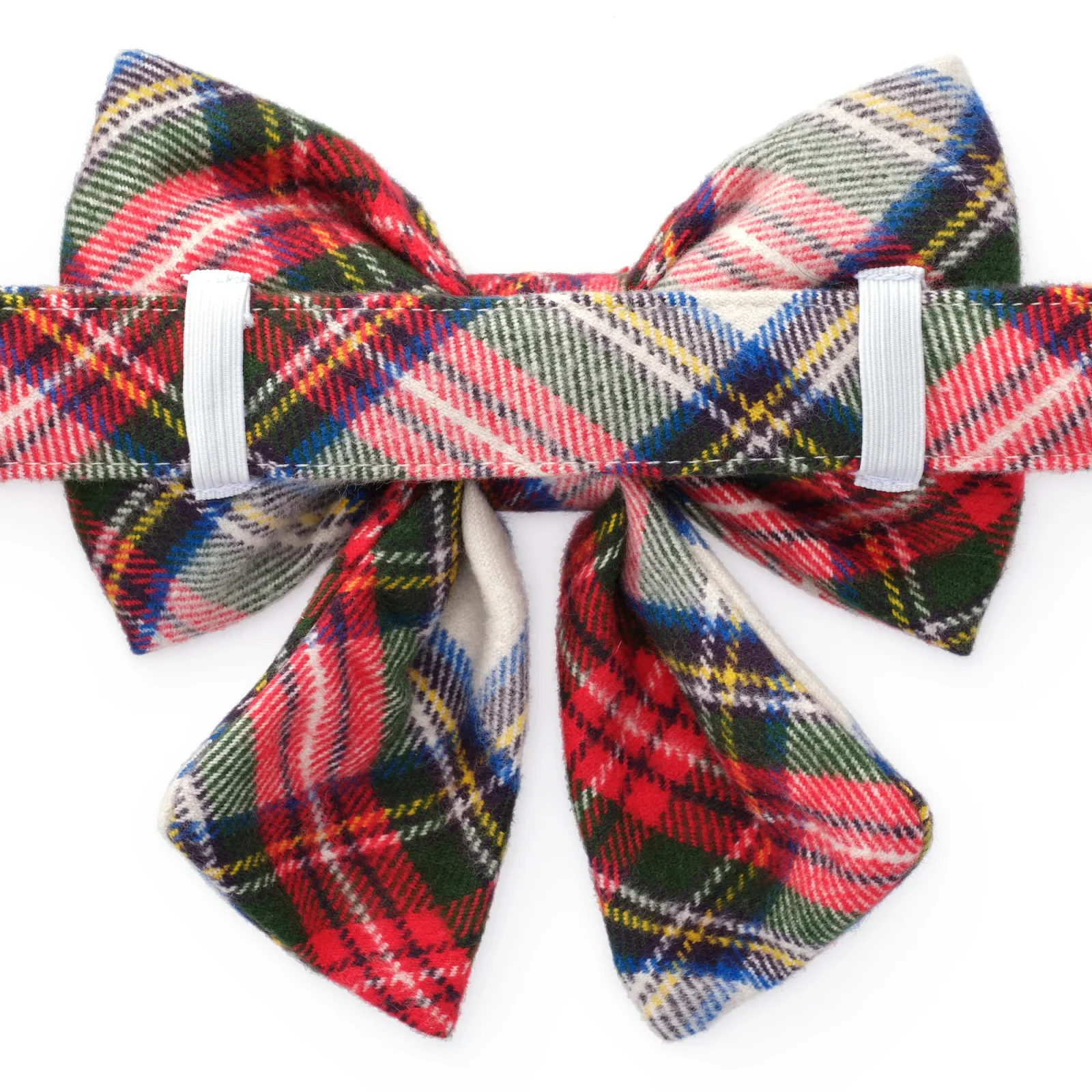 Regent Plaid Flannel Lady Dog Bow - Image 2