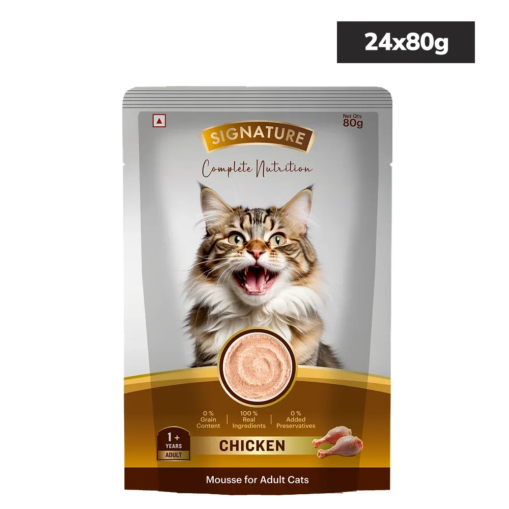 Signature Grain Zero Chicken and Salmon Mousse Combo Adult Cat Wet Food - Image 2