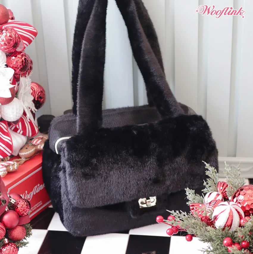 Wooflink Luxe Bag 3 Fur - Black