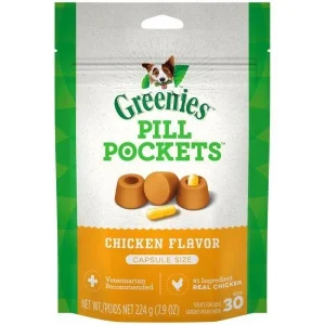Greenies Pill Pockets for Dogs Chicken Capsule - 7.9 oz - 30 Count
