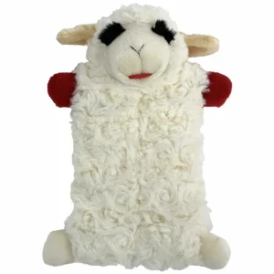 Multipet Lamb Chop Squeaker Mat Plush Dog Toy 9 in