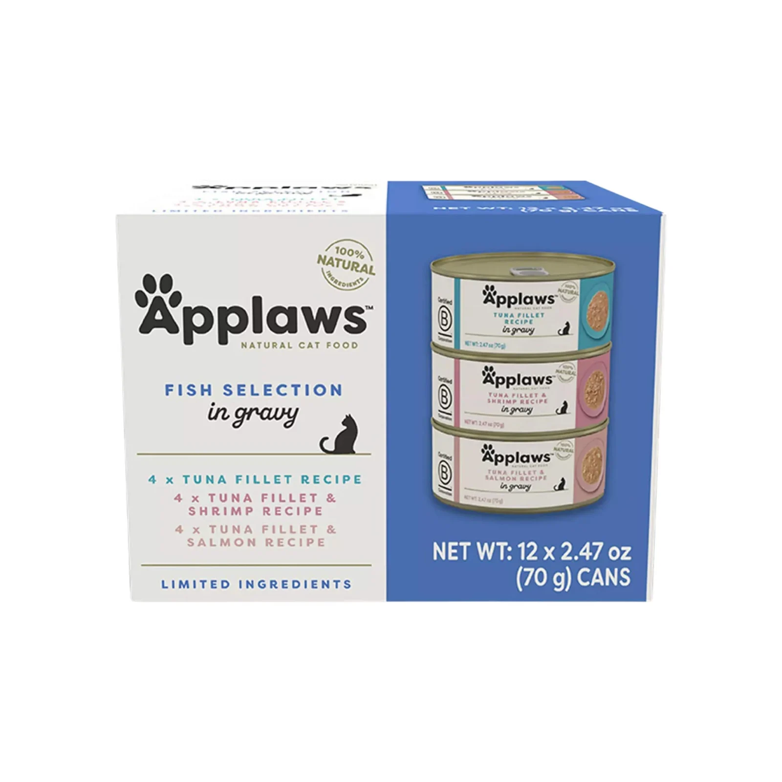 Applaws Grain Free Limited Ingredient Gravy Stew Wet Cat Food Cans