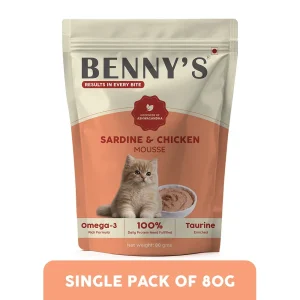 Benny's Bowl Sardine Fish & Chicken Mousse Wet Food for Cats