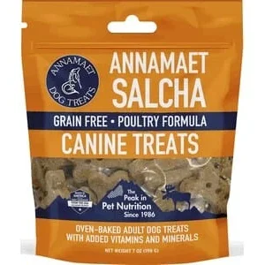 Annamaet Grain-Free Salcha Biscuit Dog Treats - 7 oz Bags