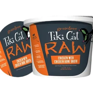 Tiki Pet Raw Food Tiki Cat Raw Chicken with Chicken Bone Broth - 8 oz.Tub