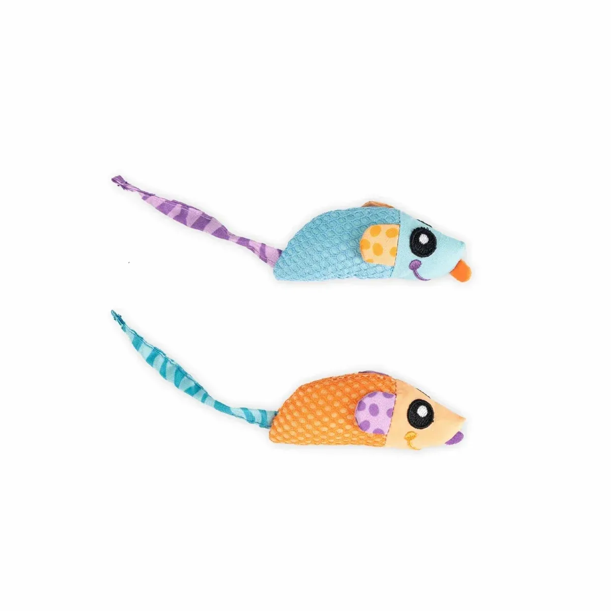 Catstages Catnip Chew Mice Dental Health Cat Toy, 2-Count - Image 2