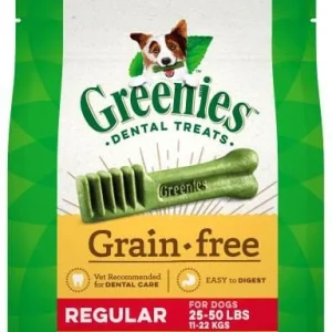 Greenies Grain Free Regular Treat Pack Dental Dog Treats - 12 oz